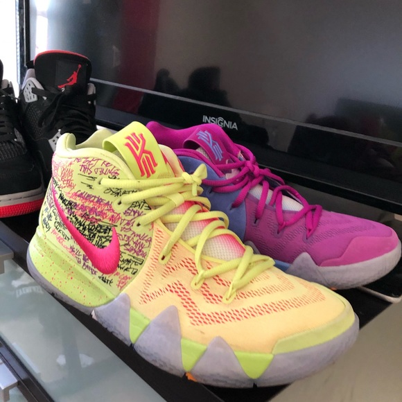 Nike Shoes Kyrie Confetti 4s Worth 60 Look Them Up Poshmark